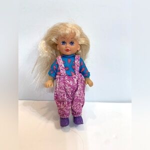 1995 Kid Kore Jodi Blonde Doll 4.5” Tall Vintage